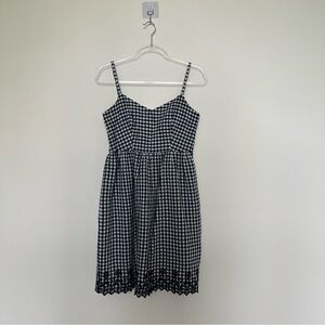 Draper James Gingham Spaghetti Strap Mini Dress